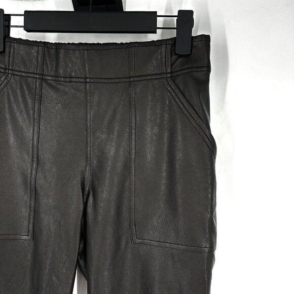 Spanx Leather-Like High Rise Jogger Pants Black Small - Picture 4 of 12